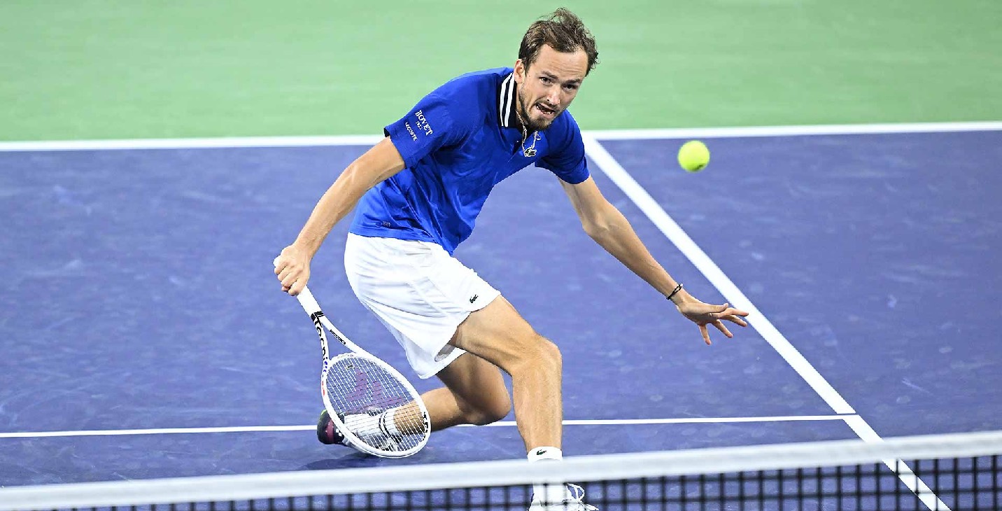 Прошлогодний победитель Даниил Медведев успешно провел первый матч на турнире в Майами 